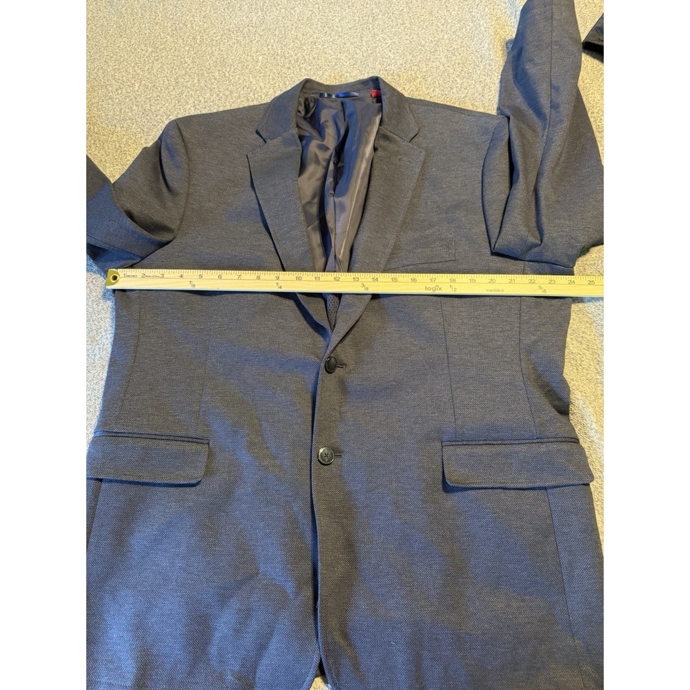 Johnston & Murphy XC4 Extreme Comfort Blazer Mens XLBlue Glen Check Sport Coat - Picture 7 of 14